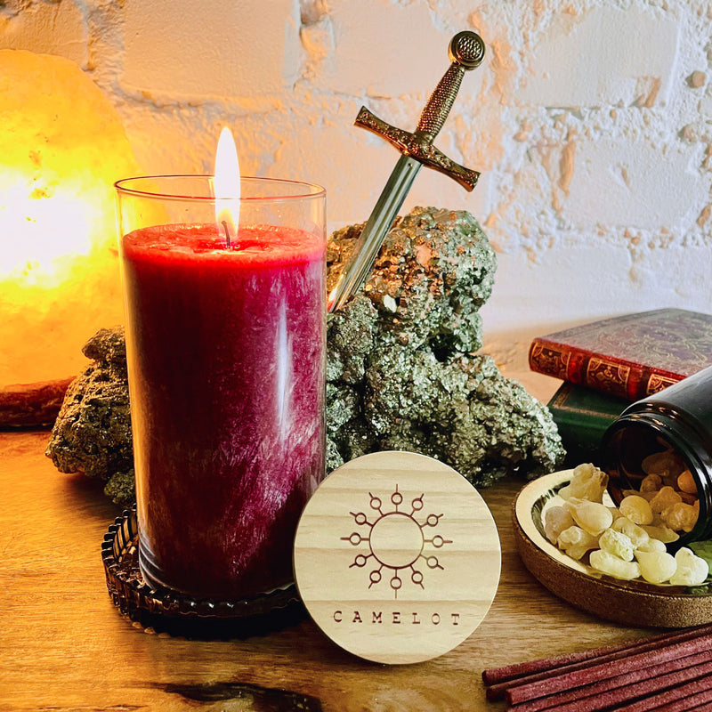 NEU! SONDEREDITION – ALLGÄUER HEILKRÄUTER KERZE "EXCALIBUR"