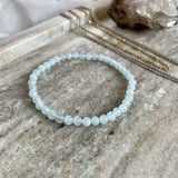 EDELSTEIN ARMBAND "AQUAMARIN" (4 mm)