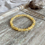EDELSTEIN ARMBAND "CITRIN" (6 mm)