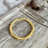 EDELSTEIN ARMBAND "CITRIN" (6 mm)