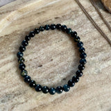 NEU! EDELSTEIN ARMBAND "FALKENAUGE" (6 mm)