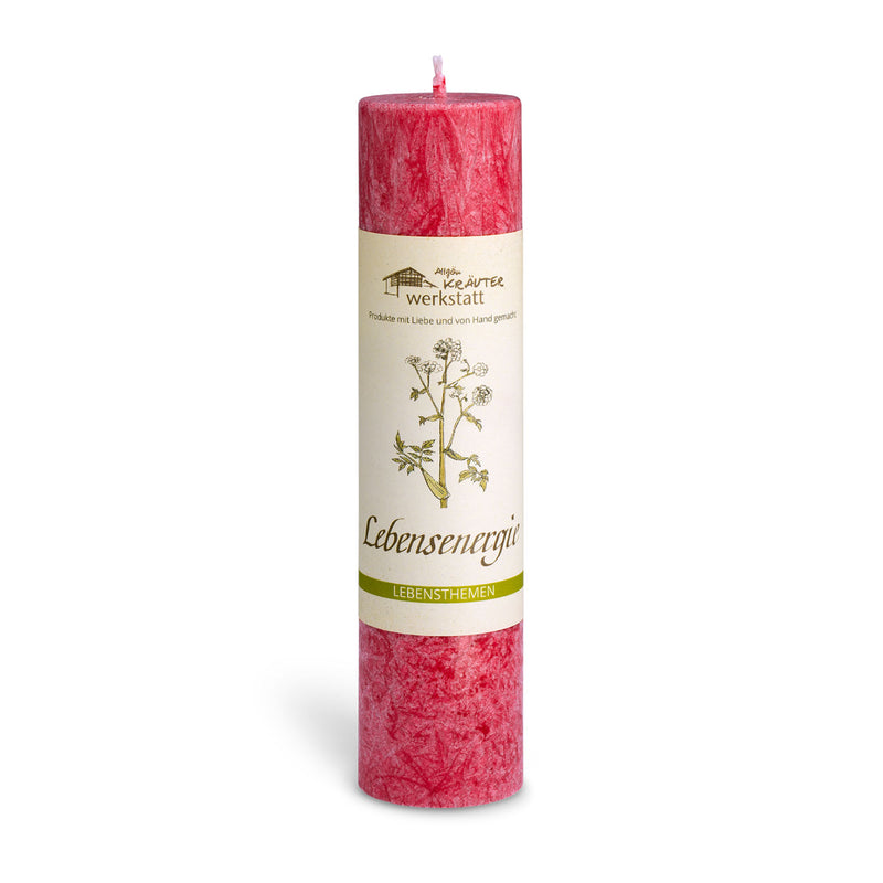ALLGÄUER HEILKRÄUTER KERZE "LEBENSENERGIE"